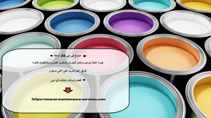 صباغ في دبي 24 ساعة